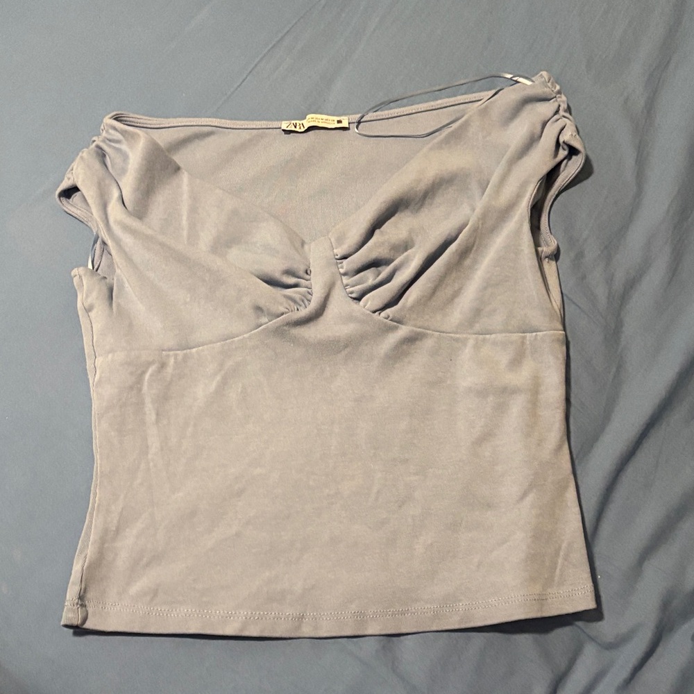 Zara Elegant Light Blue Blouse